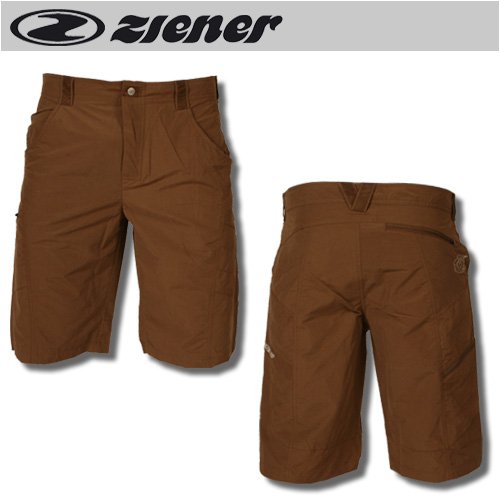 ZIENER Herren MTB Baggy Bermuda Fahrradhose FINN BRAUN