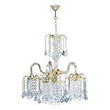IMAGE OF ORE International 1966G Chandelier, Polished Brass