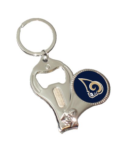 NFL St. Louis Rams 3-in-1 Nailclipper Keychain