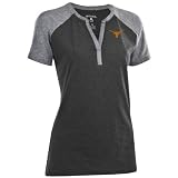 Texas Longhorns Women's Black Shine Slub V-Neck Jersey T-Shirt