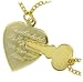 BIG .Key To My Heart Necklace Set In Gold plated