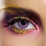 A Pair Of Violet Mystic Fashion Contact Lenses - The Perfect Fancy Dress Eye Accessory Especially For Halloween.
