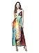 Maggie Tang Sleeveless Slip Print V-Neck Maxi Long Summer Holiday Beach Dress