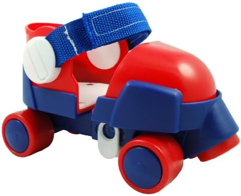 Zippy Adjustable Kids Quad Roller Skates - Red & White & Blue Skates