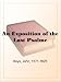 An Exposition of the Last Psalme