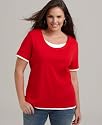 Style&co. Plus Size Top, Short Sleeve Layered Look