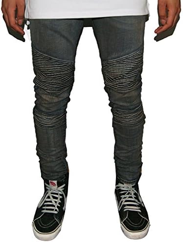 Golden Denim The Reign Vintage Moto Biker Denim Jeans Size 30 X 32
