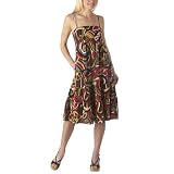 Juniors' Mossimo Supply Co. Smocked Back Dress - Yellow/ Red/ Black
