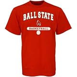 Russell Ball State Cardinals Red Basketball T-shirt