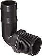 Banjo HB100-90 Polypropylene Hose Fitting, 90 Degree Elbow, 1" NPT Male x 1" Barbed