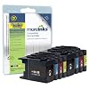 8 x Moreinks Black + Colour Compatible Printer Ink Cartridges to Replace Brother LC1280 / LC1280XL / LC1280C / LC1280CXL (Black, Cyan, Magenta, Yellow)