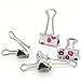 Z Zicome 30 Pack Colorful Printed Binder Clips, Assorted Sizes