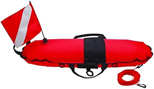 Performance Divers Torpedo Buoy Orange with 60-foot line