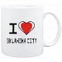 Mug White "I love Oklahoma City " Usa Cities