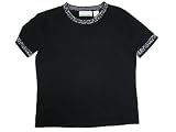 Alfred Dunner Moulin Rouge Short Sleeve Animal Print Trim Top