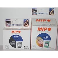 (2 Pack) HP -No.95 & No. 98 Black and Tri-Color Compatible Ink Cartridges.