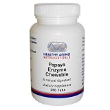 Healthy Aging Nutraceuticals Papaya Enzyme Chewable 250 Tablets A Natural Digestant (Pack of 2)