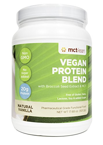 MCT Lean Vegan Protein Blend - Natural Vanilla - No Sugar Formula