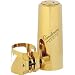 Vandoren Optimum Alto Sax Gold-Gilded Ligature & Cap