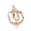 Buckley Pave Twist Hoop Earrings