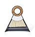 Full Circle Tiny Team Mini Dustpan and Brush Set, White