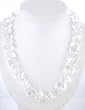 Crystal Quartz Beaded Necklace with Swarovski Austrian Crystals, 20" Length, #7915
