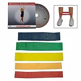 Workoutz 5-piece Butt Lift Ankle Resistance Band Set with Free Bonus DVD