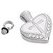 HooAMI Cross Heart Cremation Urn Pendant Memorial Ash Keepsake Stainless Steel Cubic Zirconia Necklace