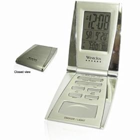 Westclox 70015 Folding LCD Travel Alarm Clock by Westclox