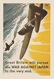 30 x 20 Stretched Canvas Poster War Against Japan