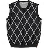 Ashworth v-neck sweater vest black sm by