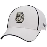 New Era San Diego Padres White Max 39THIRTY Stretch Fit Hat