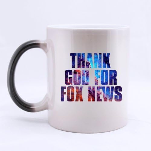 Thank God for Fox News mug Morphing Coffee Mug,Tea Cup, Ceramic Material Mugs