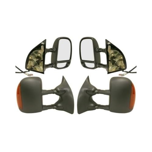 2000 01 02 03 04 05 06 Ford Super Duty ECCPP Towing Mirrors For 9907