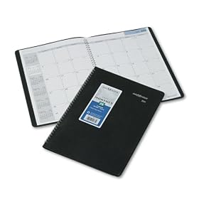 At-A-Glance Dayminder 14-Month Planner, Ruled, 1 Month Spread, 7-7 8x11-7 8, Black by At-A-Glance