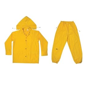 CLC Rain Wear R102X Yellow Polyester 3-Piece Rain Suit - XLarge