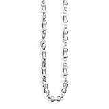 22 Inch Stainless Steel Bead Link Necklace