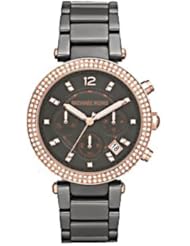 New MICHAEL KORS MK5539 Womens Gunmetal Swarovski Crystal Watch