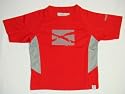 Regatta Impact Microfaser Kinder T-Shirt rot/grau