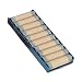MMF Industries Rolled Coin Aluminum Tray with Denomination and Quantity Etched on Side, Blue (211010508)