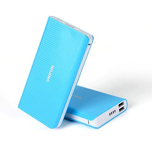 Unifun 20000mAh Power Bank Backup External Battery Dual USB 2A Fast Charging Portable Charger for iPhone 6S 6 Plus, iPad and Samsung Galaxy S6 Edge