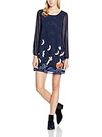 Yumi Vestido Crane Shift (Azul Marino)