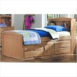 IMAGE OF 827 Series Captain Bed with Under Storage in Maple Size: Twin