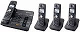 Panasonic KX-TG6074B 5.8 GHz Digital Cordless Answering System with 4 Handsets
