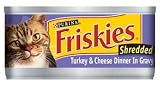 Friskies Shredded Turkey & Cheese Dinner In Gravy 5.5 oz (Pack of 24)