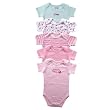 Luvable Friends Muted Colors Bodysuit, 5 Pack, Pink