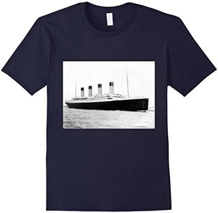 Men's Titanic Photograph Shirt Large Navy