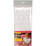 Charles Craft VL6683-6750 Pullover Velour Toddler Bib with Velcro Shoulder, White, 19-1/2 by 12-Inch