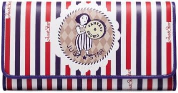 Women's Cute Circus Print Long Trifold Leather Wallet