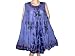 Iris Blue Tie Dye Printed with Lace embroidery Top / Long Dress for Womens